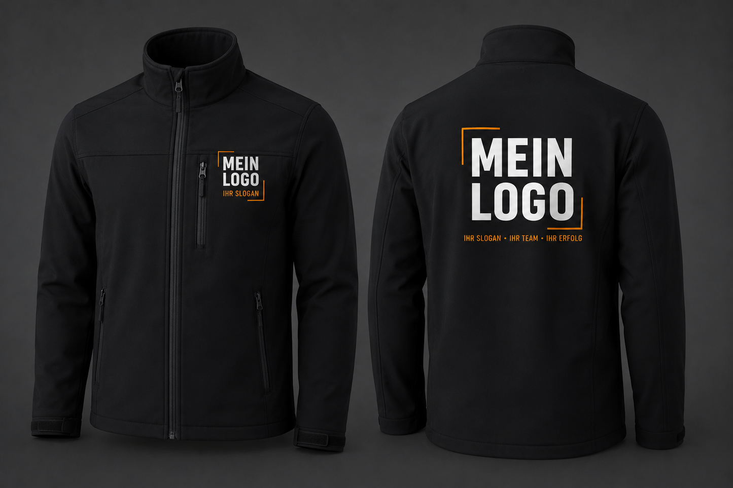 Jacke mit Firmenlogo