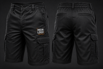 Kurze Hose mit Firmenlogo