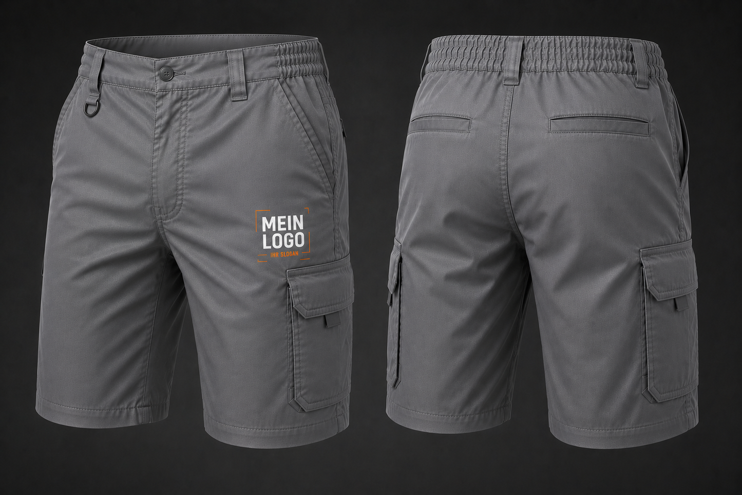 Kurze Hose mit Firmenlogo